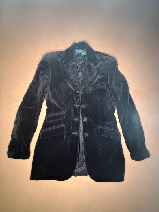 Lauren Ralph Lauren Jackets & Blazers - Lauren Ralph Lauren Black Velvet Tailored Blazer size 4
